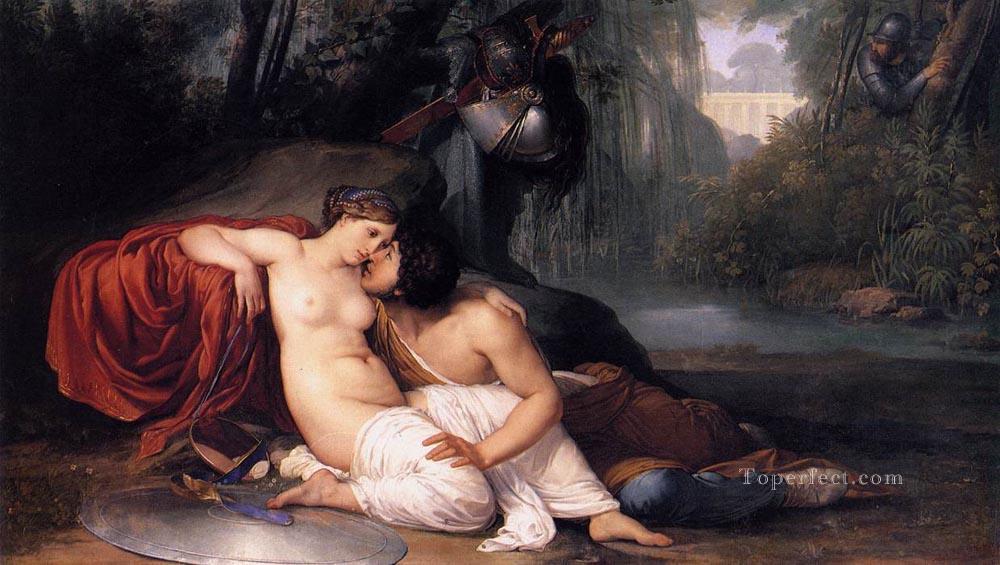 Rinaldo And Armida female nude Francesco Hayez Oil Paintings
